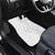 Polynesia White Sunday Car Mats Plumeria Polynesian Tribal Grey Color - Polynesian Pride