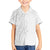 Polynesia White Sunday Family Matching Puletasi and Hawaiian Shirt Plumeria Polynesian Tribal Grey Color - Polynesian Pride