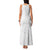 Polynesia White Sunday Family Matching Tank Maxi Dress and Hawaiian Shirt Plumeria Polynesian Tribal Grey Color - Polynesian Pride
