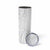 Polynesia White Sunday Skinny Tumbler Plumeria Polynesian Tribal Grey Color - Polynesian Pride