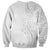 Polynesia White Sunday Sweatshirt Plumeria Polynesian Tribal Grey Color - Polynesian Pride