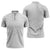 Polynesia White Sunday Zipper Polo Shirt Plumeria Polynesian Tribal Grey Color - Polynesian Pride