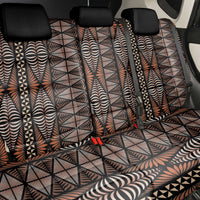 Malo e lelei Tonga Back Car Seat Cover Tongan Ngatu Vintage Brown - Polynesian Pride