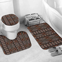Malo e lelei Tonga Bathroom Set Tongan Ngatu Vintage Brown - Polynesian Pride
