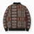 Malo e lelei Tonga Bomber Puffer Jacket Tongan Ngatu Vintage Brown - Polynesian Pride