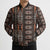 Malo e lelei Tonga Bomber Puffer Jacket Tongan Ngatu Vintage Brown - Polynesian Pride