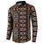 Malo e lelei Tonga Button Sweatshirt Tongan Ngatu Vintage Brown - Polynesian Pride