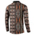 Malo e lelei Tonga Button Sweatshirt Tongan Ngatu Vintage Brown - Polynesian Pride