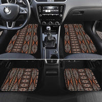 Malo e lelei Tonga Car Mats Tongan Ngatu Vintage Brown - Polynesian Pride