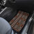 Malo e lelei Tonga Car Mats Tongan Ngatu Vintage Brown - Polynesian Pride
