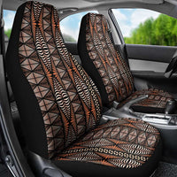 Malo e lelei Tonga Car Seat Cover Tongan Ngatu Vintage Brown - Polynesian Pride