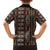 Malo e lelei Tonga Family Matching Off The Shoulder Long Sleeve Dress and Hawaiian Shirt Tongan Ngatu Vintage Brown - Polynesian Pride