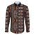 Malo e lelei Tonga Family Matching Off The Shoulder Long Sleeve Dress and Hawaiian Shirt Tongan Ngatu Vintage Brown - Polynesian Pride