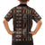 Malo e lelei Tonga Family Matching Summer Maxi Dress and Hawaiian Shirt Tongan Ngatu Vintage Brown - Polynesian Pride