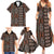 Malo e lelei Tonga Family Matching Summer Maxi Dress and Hawaiian Shirt Tongan Ngatu Vintage Brown - Polynesian Pride