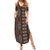 Malo e lelei Tonga Family Matching Summer Maxi Dress and Hawaiian Shirt Tongan Ngatu Vintage Brown - Polynesian Pride