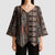 Malo e lelei Tonga Kimono Sleeve Blouse Tongan Ngatu Vintage Brown - Polynesian Pride