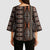 Malo e lelei Tonga Kimono Sleeve Blouse Tongan Ngatu Vintage Brown - Polynesian Pride