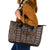 Malo e lelei Tonga Leather Tote Bag Tongan Ngatu Vintage Brown - Polynesian Pride