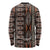 Malo e lelei Tonga Long Sleeve Shirt Tongan Ngatu Vintage Brown - Polynesian Pride