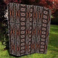 Malo e lelei Tonga Quilt Tongan Ngatu Vintage Brown - Polynesian Pride