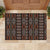 Malo e lelei Tonga Rubber Doormat Tongan Ngatu Vintage Brown - Polynesian Pride