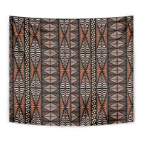 Malo e lelei Tonga Tapestry Tongan Ngatu Vintage Brown - Polynesian Pride