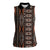 Malo e lelei Tonga Women Sleeveless Polo Shirt Tongan Ngatu Vintage Brown - Polynesian Pride