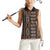 Malo e lelei Tonga Women Sleeveless Polo Shirt Tongan Ngatu Vintage Brown - Polynesian Pride
