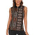 Malo e lelei Tonga Women Sleeveless Polo Shirt Tongan Ngatu Vintage Brown - Polynesian Pride