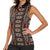 Malo e lelei Tonga Women Sleeveless Polo Shirt Tongan Ngatu Vintage Brown - Polynesian Pride