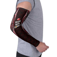 Tonga Rugby Arm Sleeves 2025 Mate Maa Tonga Ngatu Motif - Polynesian Pride