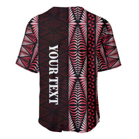 Tonga Rugby Personalised Baseball Jersey 2025 Mate Maa Tonga Ngatu Motif - Polynesian Pride