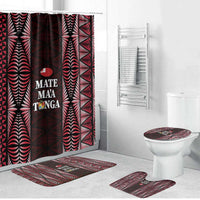 Tonga Rugby Bathroom Set 2025 Mate Maa Tonga Ngatu Motif - undefined