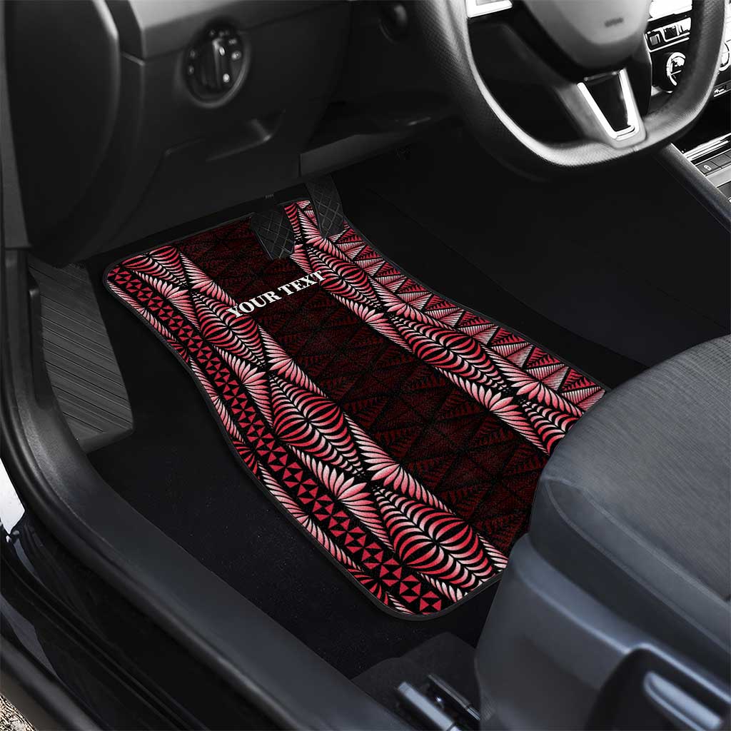Tonga Rugby Car Mats 2025 Mate Maa Tonga Ngatu Motif - Polynesian Pride