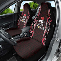 Tonga Rugby Car Seat Cover 2025 Mate Maa Tonga Ngatu Motif - Polynesian Pride