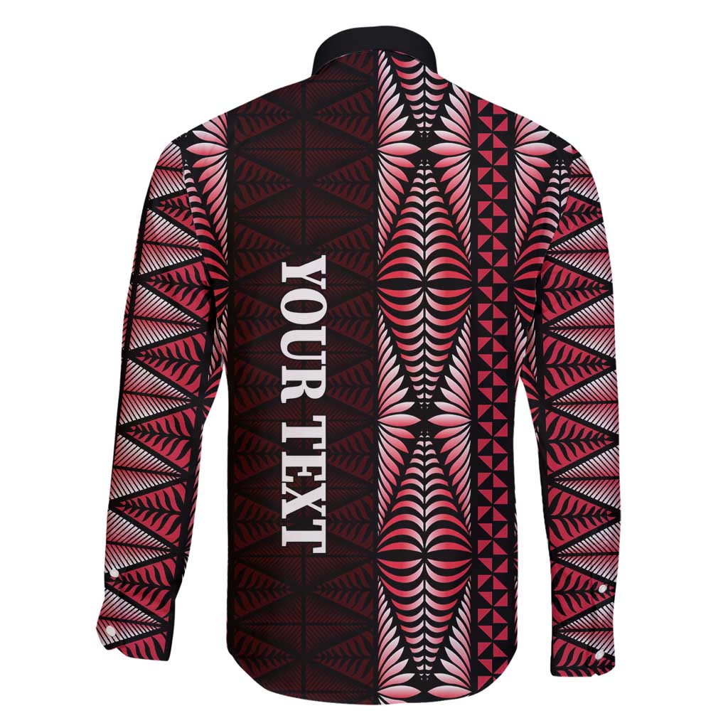 Tonga Rugby Personalised Family Matching Mermaid Dress and Hawaiian Shirt 2025 Mate Maa Tonga Ngatu Motif - Polynesian Pride