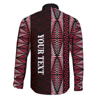 Tonga Rugby Personalised Family Matching Short Sleeve Bodycon Dress and Hawaiian Shirt 2025 Mate Maa Tonga Ngatu Motif - Polynesian Pride