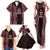 Tonga Rugby Personalised Family Matching Tank Maxi Dress and Hawaiian Shirt 2025 Mate Maa Tonga Ngatu Motif - Polynesian Pride