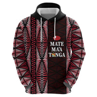 Tonga Rugby Personalised Hoodie 2025 Mate Maa Tonga Ngatu Motif - Polynesian Pride