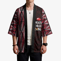 Tonga Rugby Personalised Kimono 2025 Mate Maa Tonga Ngatu Motif - Polynesian Pride