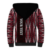 Tonga Rugby Personalised Sherpa Hoodie 2025 Mate Maa Tonga Ngatu Motif - Polynesian Pride