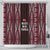 Tonga Rugby Shower Curtain 2025 Mate Maa Tonga Ngatu Motif - Polynesian Pride