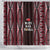 Tonga Rugby Shower Curtain 2025 Mate Maa Tonga Ngatu Motif - Polynesian Pride