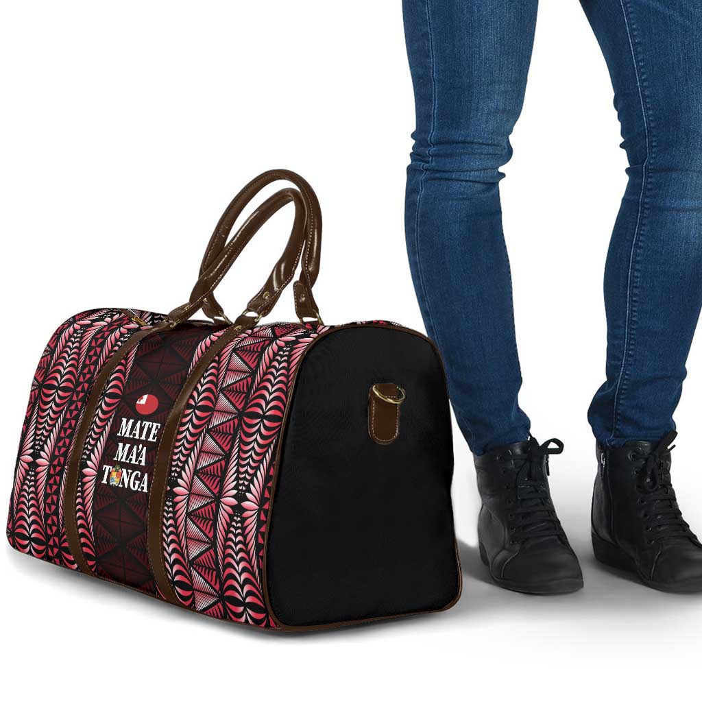 Tonga Rugby Travel Bag 2025 Mate Maa Tonga Ngatu Motif - Polynesian Pride