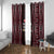 Tonga Rugby Window Curtain 2025 Mate Maa Tonga Ngatu Motif - Polynesian Pride