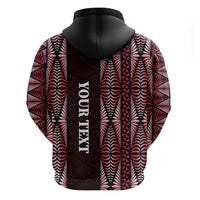 Tonga Rugby Personalised Zip Hoodie 2025 Mate Maa Tonga Ngatu Motif - Polynesian Pride
