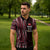 Tonga Rugby Personalised Zipper Polo Shirt 2025 Mate Maa Tonga Ngatu Motif - Polynesian Pride