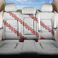 White Sunday Tonga Fakame Back Car Seat Cover Tongan Ngatu Heilala Lei - Polynesian Pride