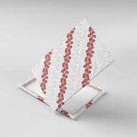 White Sunday Tonga Fakame Canvas Wall Art Tongan Ngatu Heilala Lei - Polynesian Pride